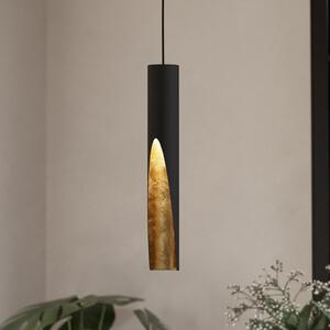 EGLO LED obesek Barbotto v črni/zlati barvi, 1fl., Črna, Dnevna soba / jedilnica, Kovina, Sodobni