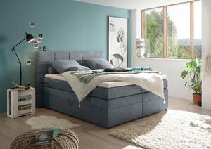 POSTELJA BOXSPRING 180 cm x 200 cm , tekstil antracit