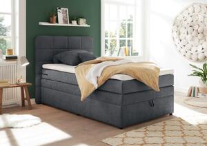 POSTELJA BOXSPRING 120 cm x 200 cm , antracit