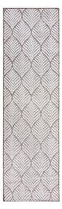Slonokoščena notranja in zunanja preproga 66x230 cm Elm Leaf – Flair Rugs