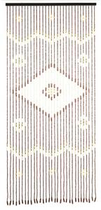 Bambusova zavesa za vrata v naravni barvi 90x200 cm Rhombus – Maximex