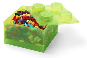 Zelena plastična otroška škatla za shranjevanje 25x25x18 cm – LEGO®