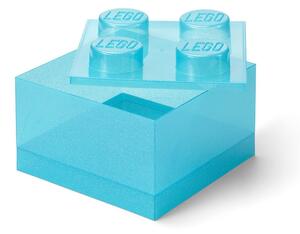 Svetlo modra plastična otroška škatla za shranjevanje 25x25x18 cm – LEGO®