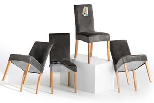 Sive raztegljive prevleke v kompletu 4 ks za stol 48 cm Sento – Restilo
