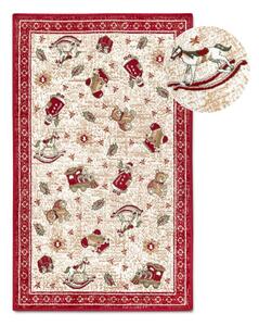 Rdeča preproga z božičnim motivom iz mešanice bombaža 50x80 cm Toy's Delight Red Christmas – Villeroy&Boch