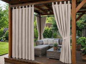 Vrtna zavesa GARDIO ELEGANT vodoodporna 150x220, svetlo bež