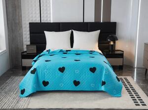 Pregrinjalo za posteljo CORAZON modro Dimenzije: 170 x 210 cm