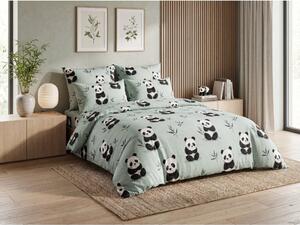 Posteljnina iz mikrovlaken PANDA RELAX mentol Dimenzije posteljnine: 70 x 90 cm | 140 x 200 cm