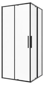 Sanotechnik Drsna vrata za tuš Slim Line (80 x 200 cm, Črna, Vgradne dimenzije: 78–80 cm)
