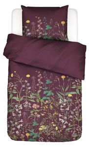 POSTELJNINA 135/200 cm saten vinsko rdeča