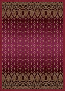 OKRASNA ODEJA GOLD DECOR 240/250 cm rdeča