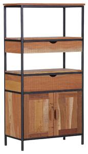 REGAL 78/150/40 cm črna