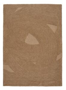 Ročno tkana volnena preproga v temni naravni barvi 160x230 cm Pune – House Nordic