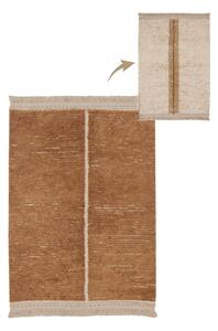 Opečnato oranžna/bež bombažna preproga 140x200 cm Duetto Toffee – Lorena Canals
