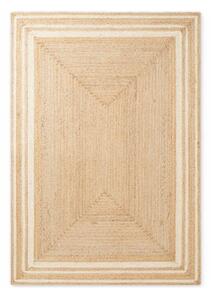 Kremno bela/v naravni barvi obojestranska/ročno tkana preproga iz jute 80x150 cm Looma – Hanse Home