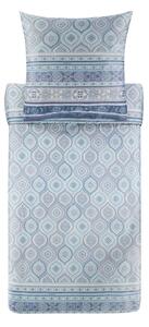 POSTELJNINA HANBURY 140/200 cm saten pastelno modra