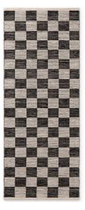 Črno-kremno bel obojestranski ročno tkan tekač iz mešanice jute 80x200 cm Rex – Hanse Home
