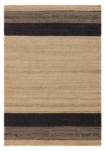 Črna/bež obojestranska ročno tkana preproga iz jute 160x230 cm Cedar – Asiatic Carpets