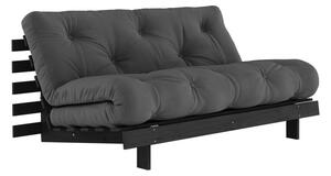 Temno siva raztegljiva sedežna garnitura 160 cm Roots Black Night – Karup Design