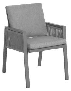 LOUNGE NASLANJAČ tkanina aluminij