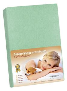 Jersey rjuha z elastanom zelena, 90 x 200 cm