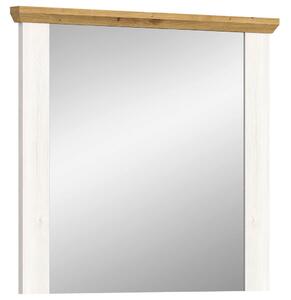 STENSKO OGLEDALO, 78/70/4 cm leseni material