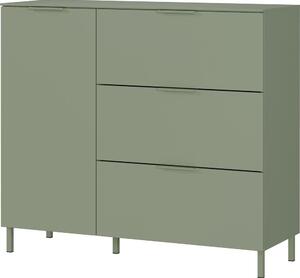 Zelena omarica v mat dekorju 109x98x40 cm Savoca – Germania