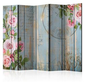 PARAVAN 225/172/3 cm pink, pastelno modra