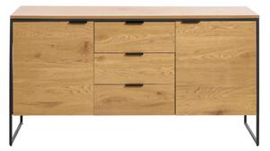Komoda v hrastovem dekorju v naravni barvi 155x81x45 cm Cesura – Unique Furniture