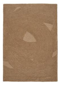 Ročno tkana volnena preproga v temni naravni barvi 200x300 cm Pune – House Nordic
