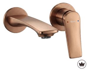 Podometna armatura za umivalnik REA VISION Brush Copper + BOX