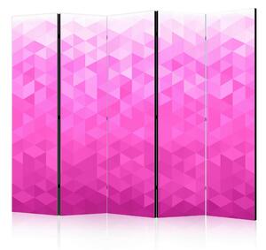 PARAVAN 225/172/3 cm bela, pink