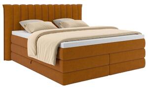 Premium Living Postelja Boxspring Lina, Opečnato Rjava, 200x200