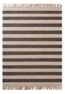 Črno-kremno bela obojestranska ročno tkana preproga iz jute 120x170 cm Playa – Hanse Home
