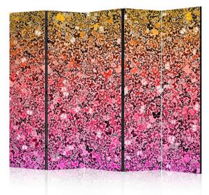 PARAVAN 225/172/3 cm rumena, pink