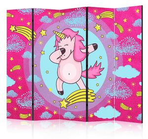 PARAVAN 225/172/3 cm pink, svetlo modra