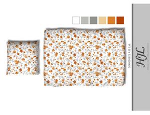 OBOJESTRANSKA POSTELJNINA 240/220 cm saten oranžna