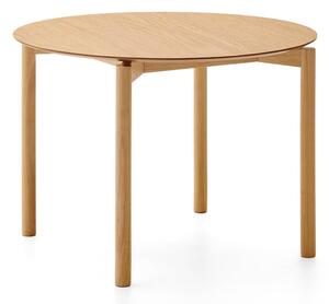 Okrogla jedilna miza v jesenovem dekorju ø 110 cm Indara – Kave Home