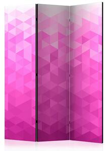PARAVAN 135/172/3 cm bela, pink