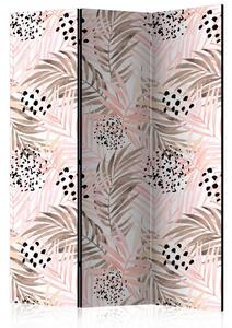 PARAVAN 135/172/3 cm bela, pink