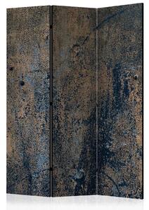 PARAVAN 135/172/3 cm zlate barve, temno modra