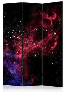 PARAVAN 135/172/3 cm črna, magenta