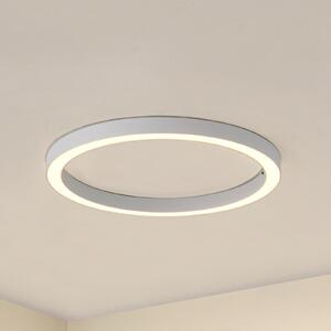 Lucande LED stropna svetilka Neor, bela, Ø 60 cm, CCT, z možnostjo zatemnitve, zatemnjen, Bela, Hodnik, Kovina, Sodobni