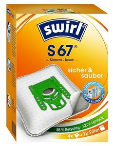 Swirl Vreča za sesalec S 67 EcoPor (4 kos, Ustrezno za: Siemens sesalnik, Bosch sesalnik)
