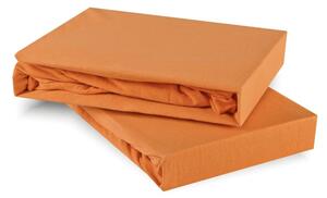 Posteljna rjuha oranžna jersey EMI, Otroška rjuha 80x160