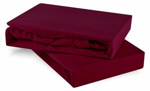 Posteljna rjuha bordo jersey EMI, Otroška rjuha 60x120