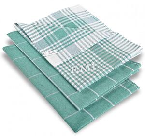 Pomivalne krpe temno zelene barve set 3 EMI