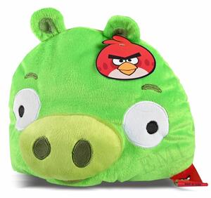 Okrasna blazina Angry Birds zelena