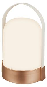 Briloner LED-akumulatorska namizna svetilka ASA BIG, bronasta/bela, višina 24 cm, IP44, zatemnjen, Bronasta / starinska medenina, Dnevna soba / jedilnica, Kovina, Sodobni