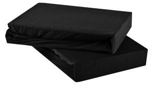 Posteljna rjuha črna jersey EMI, Otroška rjuha 60x120